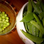 081814 Shell peas & snap & snow peas in dishes