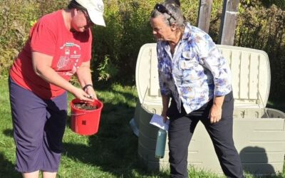 Mixing It Up with Master Composter Students